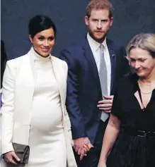  ?? AP ?? Prince Harry and Meghan, Duchess of Sussex, attend a gala at the Natural History Museum in London on Tuesday.