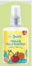 ??  ?? Sweet and fruity tiny buds baby Natural hand sanitizer is made from fruit alcohol that has antibacter­ial effect and is mild on skin.