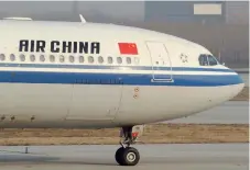  ??  ?? Athens-Beijing. Air China will begin a direct service linking Athens and Beijing this summer, Chinese diplomatic sources say. The starting date and flight frequency will depend on deals aimed at opening up local cruise tourism to the Chinese market.