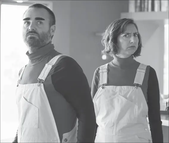  ??  ?? Will Forte and Kristen Schaal in a scene from “The Last Man on Earth”