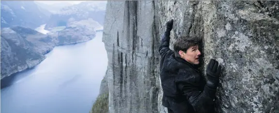  ?? PARAMOUNT PICTURES ?? Tom Cruise returns for a sixth outing as high-octane agent Ethan Hunt in Mission: Impossible — Fallout. As usual, he spends some time just hanging around.