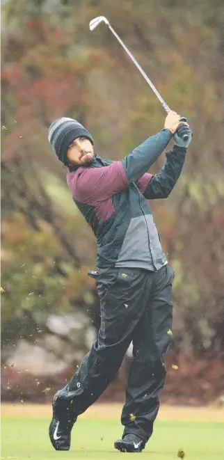  ?? Picture: GETTY IMAGES ?? Mexico’s Abraham Ancer tees off on the ninth at the World Cup of Golf.