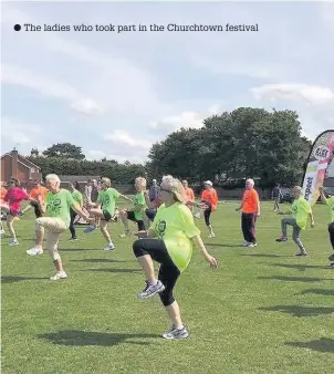  ??  ?? The ladies who took part in the Churchtown festival