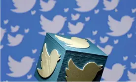  ??  ?? A 3D-printed logo for Twitter. Photograph: Dado Ruvić/Reuters