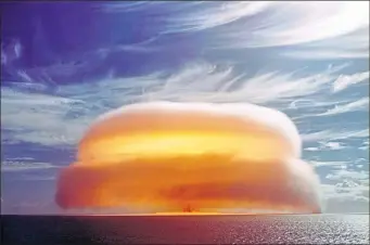  ??  ?? Experts believe the 1979 South Atlantic Flash was the result of a secret nuclear test