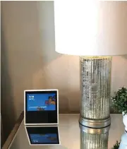  ?? [PHOTO PROVIDED] ?? An Echo Show screen is in a living area of the concept home.