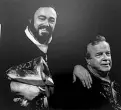  ??  ?? Zeffirelli e Pavarotti