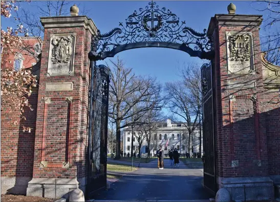  ?? CHRIS CHRISTO — BOSTON HERALD ?? The author writes that the statement from the Harvard Palestine Solidarity Groups, blaming Israel for Hamas’s attack is not an isolated viewpoint but mirrors the sentiments of nearly half of college-aged students.