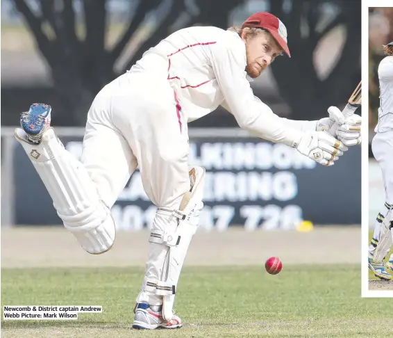  ?? ?? Newcomb & District captain Andrew Webb Picture: Mark Wilson