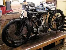  ??  ?? Right: It’s not all Velocettes. Ivan also has a fondness for early AJSS (this is a 1920 ohv 350)