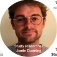  ?? ?? Study researcher Jamie Dunning