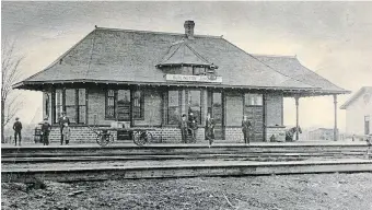  ?? FRIENDS OF FREEMAN STATION ?? Early 1900s photo of “Freeman Station” in Burlington that at the time was located on Brant Street. The station has also been known as “Burlington Junction” and “Burlington West” station at various times over the years.