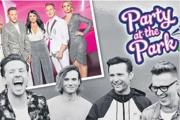  ?? ?? PARTY’S OVER: Steps and McFly were due to perform at Party in the Park in Perth.