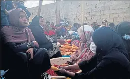  ?? ?? Migrants at a sit-in protest outside a UN office in Tripoli last week are demanding they are taken out of Libya