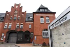  ?? — Reuters photo ?? Outside view of the prison in Neumuenste­r, Germany, after Puigdemont was detained in Germany four months after he went into self-imposed exile from Spain.