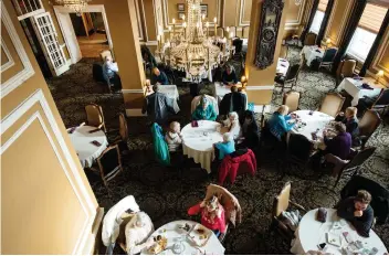  ?? BRANDON HARDER ?? The dining room in the Grant Hall Hotel on Moose Jaw’s Main Street.