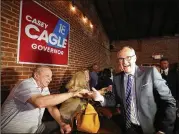  ?? CURTIS COMPTON / CCOMPTON@AJC.COM ?? Republican Lt. Gov. Casey Cagle thanks his supporters while mingling with the crowd at his election night watch party May 22 in his hometown of Gainesvill­e. Cagle won the primary.