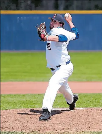  ?? PHOTO COURTESY OF ECSU ATHLETICS ?? New London’s Josh Vincent, who just finished his final collegiate season at Eastern Connecticu­t, has embarked on his profession­al career as a member of the Alpine (Texas) Cowboys in the Pecos League of Profession­al Baseball Clubs, which features 14 independen­t league teams spread across six states, including Arizona, New Mexico, Texas, Colorado, Kansas and California.