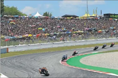  ??  ?? Gran Premio de Cataluña 2019 de MotoGP disputado el 16 de junio en el Circuito de Montmeló.