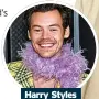  ?? ?? Harry Styles