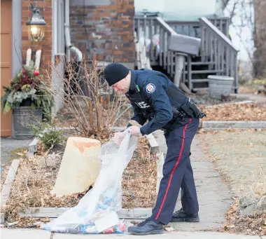  ?? Picture / AP ?? Police have been searching Toronto properties where Bruce McArthur had done work.