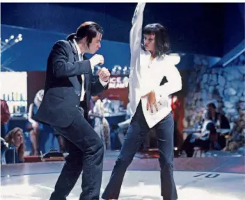  ?? FOTO: MIRAMAX/THE HOLLYWOOD ARCHIVE ?? Die Tanzszene von John Travolta und Uma Thurman im Kultklassi­ker „Pulp Fiction“.