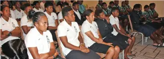  ?? Photo: Gabby Abariga/Gulf Fijian Media ?? Fijiana and Fiji men’s sevens players and officials welcomed by the Fijian community in Dubai on November 29, 2022.