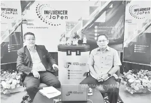  ??  ?? SIARAN LANSUNG: Suasana sekitar siaran langsung Influencer@JaPen, Program Subsidi Upah 2.0: Penjana.