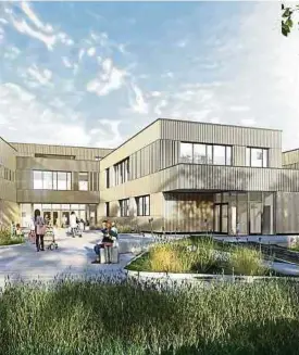  ?? ?? Le projet de la nouvelle maison d’éducation au Krakelspar­k, en prélude à l'augmentati­on des besoins pour l'enseigneme­nt fondamenta­l de la ville.