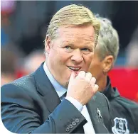  ??  ?? Ronald Koeman is a man under pressure