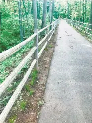  ?? Hearst Connecticu­t Media file photo ?? TheTuttle loop section of theWestlak­e and Mattabesse­t Bike andWalking Trail in Middletown