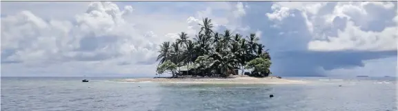  ??  ?? A dive shop at the Truk Blue Lagoon Resort can arrange a visit to Jeep Island, a private paradise in Chuuk, Micronesia, where tourists can go snorkellin­g in the coral reefs.