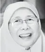  ??  ?? DR WAN AZIZAH