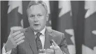  ?? DAVID KAWAI / BLOOMBERG NEWS ?? Bank of Canada governor Stephen Poloz warned buyers they must be able to withstand the risks of a hot market.