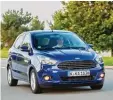  ?? Fotos: Hersteller ?? Ford fährt den Ka+ zu Preisen ab 9990 Euro vor.