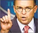  ?? Win McNamee Getty Images ?? MICK MULVANEY stands out for all the wrong reasons.