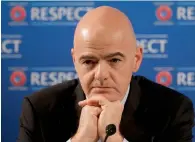  ?? AP ?? Gianni Infantino during a press conference. —