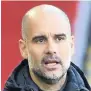  ??  ?? HAPPY Pep Guardiola has ruled out a homecoming