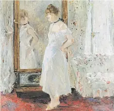  ??  ?? Berthe Morisot se ocupó de retratar a las mujeres de su época.