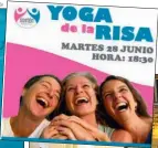  ?? NESTOR GRASSI ?? CONECTADOS. Las asanas en el agua (izq.) relajan. La risa actúa como terapia (centro). Y la nudista resulta más “íntima” (ab.).