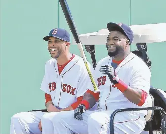  ?? STAFF FILE PHOTO BY MATT STONE ?? TAKE TWO: When it comes to David Price, left, and David Ortiz, Red Sox legend Pedro Martinez has a feeling both of them will bounce back.