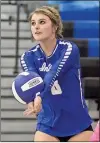  ?? Steven Eckhoff / RN-T ?? Armuchee’s Gabby Agan connects with the ball for a return during a match Thursday at Armuchee High School.