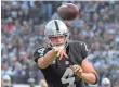  ?? KIRBY LEE, USA TODAY SPORTS ?? Derek Carr’s play has put him in the MVP conversati­on.