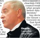  ??  ?? Onside Councillor Drew Filson