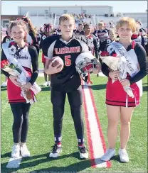  ?? Photograph­s submitted ?? Sixth-grade Blackhawk Homecoming Queens were Macy Trammell and Arianna Key and King was Waylon Fletcher.