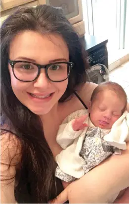  ??  ?? Emma George with baby Felicity: ‘A mother’s intuition is key’