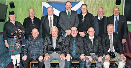  ?? ?? Burns supper Top -table guests and speakers at the event