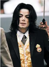  ?? AARON LAMBERT/SANTA MARIA TIMES ?? Michael Jackson, shown in 2005, is the subject of “Leaving Neverland,” a four-hour documentar­y.