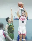  ?? ?? LENARD SANTIAGO of the CEU Scorpions.