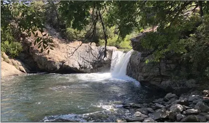  ?? PHOTO BY SAL PIZARRO ?? Rainbow Pools is a popular hike destinatio­n for visitors to San Jose’s Family Camp at Yosemite, which the city has operated since 1968.